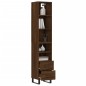 vidaXL Credenza Rovere Marrone 34,5x34x180 cm in Legno Multistrato vidaXL Credenza Rovere Marrone 34,5x34x180 cm in Legno Multistrato