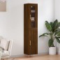 vidaXL Credenza Rovere Marrone 34,5x34x180 cm in Legno Multistrato vidaXL Credenza Rovere Marrone 34,5x34x180 cm in Legno Multistrato