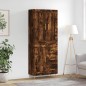 vidaXL Credenza Rovere Fumo 69,5x34x180 cm in Legno Multistrato vidaXL Credenza Rovere Fumo 69,5x34x180 cm in Legno Multistrato