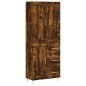 vidaXL Credenza Rovere Fumo 69,5x34x180 cm in Legno Multistrato vidaXL Credenza Rovere Fumo 69,5x34x180 cm in Legno Multistrato
