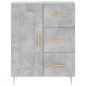 vidaXL Credenza Grigio Cemento 69,5x34x180 cm in Legno Multistrato vidaXL Credenza Grigio Cemento 69,5x34x180 cm in Legno Multistrato