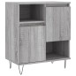 vidaXL Credenze 3 pz Grigio Sonoma in Legno Multistrato vidaXL Credenze 3 pz Grigio Sonoma in Legno Multistrato