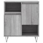 vidaXL Credenze 3 pz Grigio Sonoma in Legno Multistrato vidaXL Credenze 3 pz Grigio Sonoma in Legno Multistrato