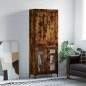 vidaXL Credenza Rovere Fumo 69,5x34x180 cm in Legno Multistrato vidaXL Credenza Rovere Fumo 69,5x34x180 cm in Legno Multistrato
