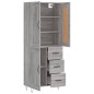 vidaXL Credenza Grigio Sonoma 69,5x34x180 cm in Legno Multistrato vidaXL Credenza Grigio Sonoma 69,5x34x180 cm in Legno Multistrato