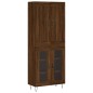 vidaXL Credenza Rovere Marrone 69,5x34x180 cm in Legno Multistrato vidaXL Credenza Rovere Marrone 69,5x34x180 cm in Legno Multistrato