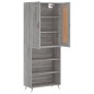 vidaXL Credenza Grigio Sonoma 69,5x34x180 cm in Legno Multistrato vidaXL Credenza Grigio Sonoma 69,5x34x180 cm in Legno Multistrato