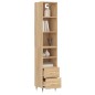 vidaXL Credenza Rovere Sonoma 34,5x34x180 cm in Legno Multistrato vidaXL Credenza Rovere Sonoma 34,5x34x180 cm in Legno Multistrato