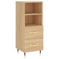 vidaXL Credenza Rovere Sonoma 34,5x34x180 cm in Legno Multistrato vidaXL Credenza Rovere Sonoma 34,5x34x180 cm in Legno Multistrato