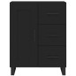 vidaXL Credenza Nera 69,5x34x180 cm in Legno Multistrato vidaXL Credenza Nera 69,5x34x180 cm in Legno Multistrato