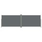 Tenda da Sole Laterale Retrattile Antracite 220x600 cm Tenda da Sole Laterale Retrattile Antracite 220x600 cm