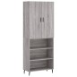 vidaXL Credenza Grigio Sonoma 69,5x34x180 cm in Legno Multistrato vidaXL Credenza Grigio Sonoma 69,5x34x180 cm in Legno Multistrato