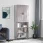 vidaXL Credenza Grigio Sonoma 69,5x34x180 cm in Legno Multistrato vidaXL Credenza Grigio Sonoma 69,5x34x180 cm in Legno Multistrato
