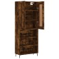 vidaXL Credenza Rovere Fumo 69,5x34x180 cm in Legno Multistrato vidaXL Credenza Rovere Fumo 69,5x34x180 cm in Legno Multistrato