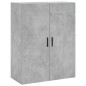 vidaXL Credenza Grigio Cemento 69,5x34x180 cm in Legno Multistrato vidaXL Credenza Grigio Cemento 69,5x34x180 cm in Legno Multistrato