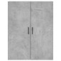 vidaXL Credenza Grigio Cemento 69,5x34x180 cm in Legno Multistrato vidaXL Credenza Grigio Cemento 69,5x34x180 cm in Legno Multistrato