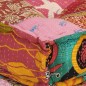 Pouf Modulare con Cuscino in Tessuto Patchwork Pouf Modulare con Cuscino in Tessuto Patchwork