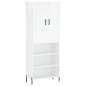 vidaXL Credenza Bianco Lucido 69,5x34x180 cm in Legno Multistrato vidaXL Credenza Bianco Lucido 69,5x34x180 cm in Legno Multistrato