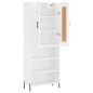 vidaXL Credenza Bianco Lucido 69,5x34x180 cm in Legno Multistrato vidaXL Credenza Bianco Lucido 69,5x34x180 cm in Legno Multistrato