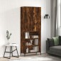 vidaXL Credenza Rovere Fumo 69,5x34x180 cm in Legno Multistrato vidaXL Credenza Rovere Fumo 69,5x34x180 cm in Legno Multistrato