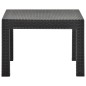 Tavolo da Giardino Antracite 58x58x41 cm in Rattan PP Tavolo da Giardino Antracite 58x58x41 cm in Rattan PP