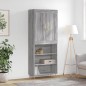 vidaXL Credenza Grigio Sonoma 69,5x34x180 cm in Legno Multistrato vidaXL Credenza Grigio Sonoma 69,5x34x180 cm in Legno Multistrato
