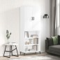 vidaXL Credenza Bianca 69,5x34x180 cm in Legno Multistrato vidaXL Credenza Bianca 69,5x34x180 cm in Legno Multistrato