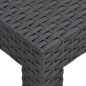 Tavolo da Giardino Antracite 58x58x41 cm in Rattan PP Tavolo da Giardino Antracite 58x58x41 cm in Rattan PP