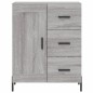 vidaXL Credenza Grigio Sonoma 69,5x34x180 cm in Legno Multistrato vidaXL Credenza Grigio Sonoma 69,5x34x180 cm in Legno Multistrato