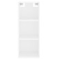 vidaXL Credenza Bianca 34,5x34x180 cm in Legno Multistrato vidaXL Credenza Bianca 34,5x34x180 cm in Legno Multistrato