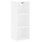 vidaXL Credenza Bianca 34,5x34x180 cm in Legno Multistrato vidaXL Credenza Bianca 34,5x34x180 cm in Legno Multistrato