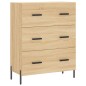 vidaXL Credenza Rovere Sonoma 69,5x34x180 cm in Legno Multistrato