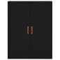 vidaXL Credenza Nera 69,5x34x180 cm in Legno Multistrato vidaXL Credenza Nera 69,5x34x180 cm in Legno Multistrato