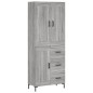 vidaXL Credenza Grigio Sonoma 69,5x34x180 cm in Legno Multistrato vidaXL Credenza Grigio Sonoma 69,5x34x180 cm in Legno Multistrato