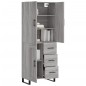 vidaXL Credenza Grigio Sonoma 69,5x34x180 cm in Legno Multistrato vidaXL Credenza Grigio Sonoma 69,5x34x180 cm in Legno Multistrato