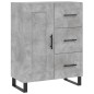 vidaXL Credenza Grigio Cemento 69,5x34x180 cm in Legno Multistrato vidaXL Credenza Grigio Cemento 69,5x34x180 cm in Legno Multistrato