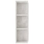 Armadietto a Specchio Grigio Cemento 80x20,5x64cm in Truciolato