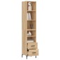 vidaXL Credenza Rovere Sonoma 34,5x34x180 cm in Legno Multistrato vidaXL Credenza Rovere Sonoma 34,5x34x180 cm in Legno Multistrato