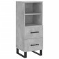 vidaXL Credenza Grigio Cemento 34,5x34x180 cm in Legno Multistrato vidaXL Credenza Grigio Cemento 34,5x34x180 cm in Legno Multistrato