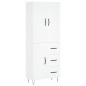 vidaXL Credenza Bianca 69,5x34x180 cm in Legno Multistrato vidaXL Credenza Bianca 69,5x34x180 cm in Legno Multistrato