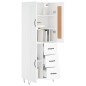vidaXL Credenza Bianca 69,5x34x180 cm in Legno Multistrato vidaXL Credenza Bianca 69,5x34x180 cm in Legno Multistrato
