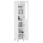 vidaXL Credenza Bianca 34,5x34x180 cm in Legno Multistrato vidaXL Credenza Bianca 34,5x34x180 cm in Legno Multistrato