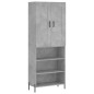 vidaXL Credenza Grigio Cemento 69,5x34x180 cm in Legno Multistrato vidaXL Credenza Grigio Cemento 69,5x34x180 cm in Legno Multistrato
