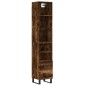 vidaXL Credenza Rovere Fumo 34,5x34x180 cm in Legno Multistrato vidaXL Credenza Rovere Fumo 34,5x34x180 cm in Legno Multistrato