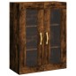 vidaXL Credenza Rovere Fumo  69,5x34x180 cm in Legno Multistrato