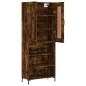 vidaXL Credenza Rovere Fumo 69,5x34x180 cm in Legno Multistrato vidaXL Credenza Rovere Fumo 69,5x34x180 cm in Legno Multistrato