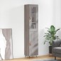 vidaXL Credenza Grigio Sonoma 34,5x34x180 cm in Legno Multistrato vidaXL Credenza Grigio Sonoma 34,5x34x180 cm in Legno Multistrato