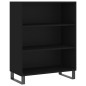 vidaXL Credenza Nera 69,5x34x180 cm in Legno Multistrato vidaXL Credenza Nera 69,5x34x180 cm in Legno Multistrato