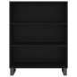 vidaXL Credenza Nera 69,5x34x180 cm in Legno Multistrato vidaXL Credenza Nera 69,5x34x180 cm in Legno Multistrato