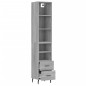 vidaXL Credenza Grigio Sonoma 34,5x34x180 cm in Legno Multistrato vidaXL Credenza Grigio Sonoma 34,5x34x180 cm in Legno Multistrato